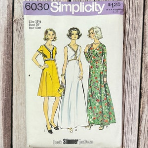 Simplicity Sewing Pattern 6030. Vintage Dress Pattern.