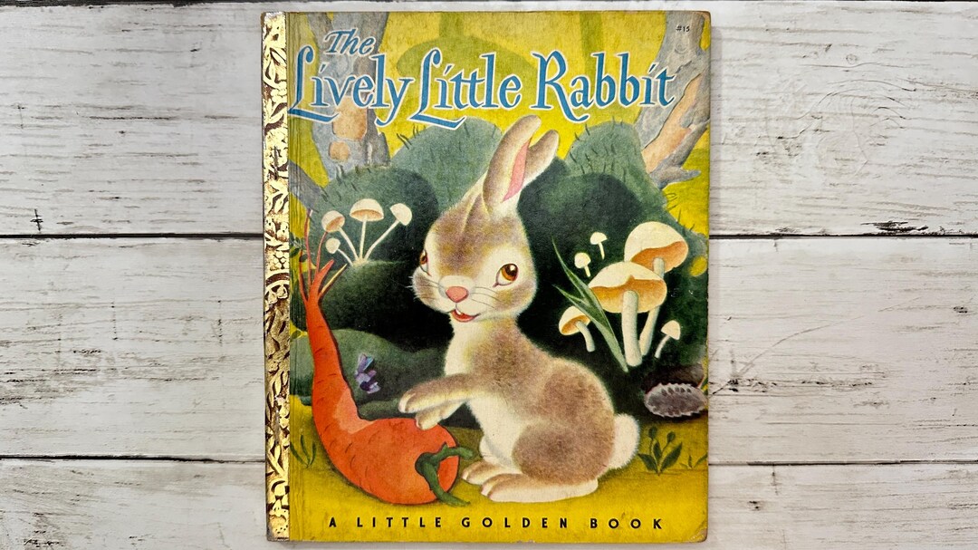 The Lively Little Rabbit - A Little Golden Book - Vintage Children's ...