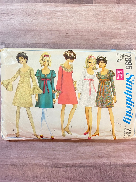 1960s Simplicity Sewing Pattern: Vintage Shirt Dress, Jumper - Etsy