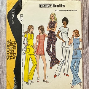 McCall's Sewing Pattern 3210 - Uncut - Vintage Tunic And Pants