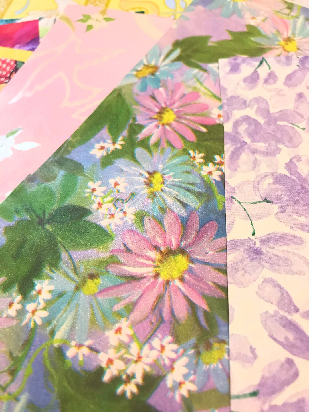 Wrappers Scrap Vintage Wrapping Paper Scraps - 50 Piece Pack - Etsy