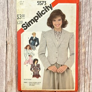 Simplicity Sewing Pattern 5573 - Vintage Lined Jacket
