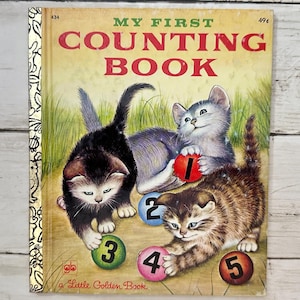Vintage My First Counting Book - A Little Golden Book, 1975