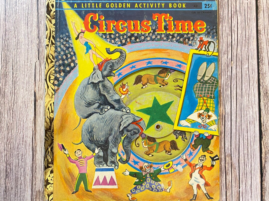 Circus Time A Little Golden Activity Book. Vintage Childrens Etsy