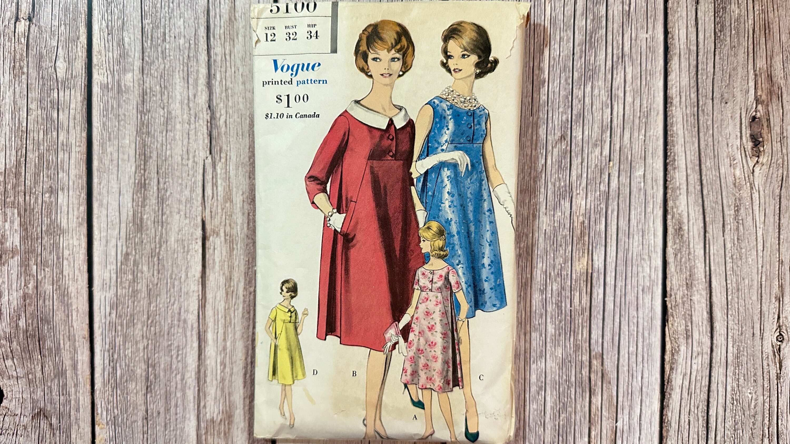 Vintage Sewing Pattern Maternity 