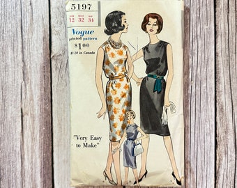 Vogue Schnittmuster 5197 - Vintage Dress Pattern