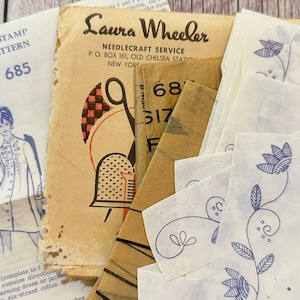 Laura Wheeler Sewing Pattern 685. Vintage Jacket Or Dress With Transfers For Embroidery. Mail Order.