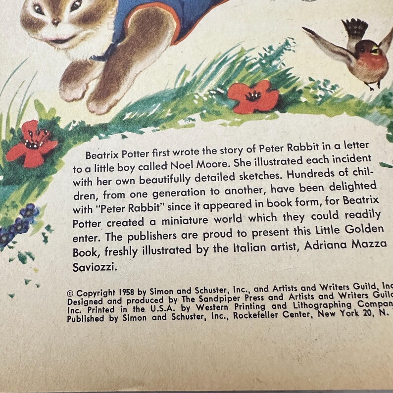Peter Rabbit, A Little Golden Book, First Edition - Etsy