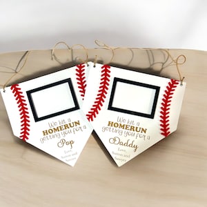 Personalized Baseball Frame, Fathers Day 2025, Hanging Baseball Frame, Gift for Him, Gift for Grandparent, Coach Gift, Sports Frame, HomeRun