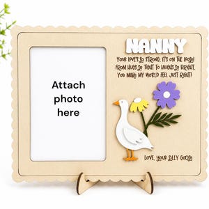 Personalized Silly Goose Photo Frame: Mother's Day Keepsake Gift