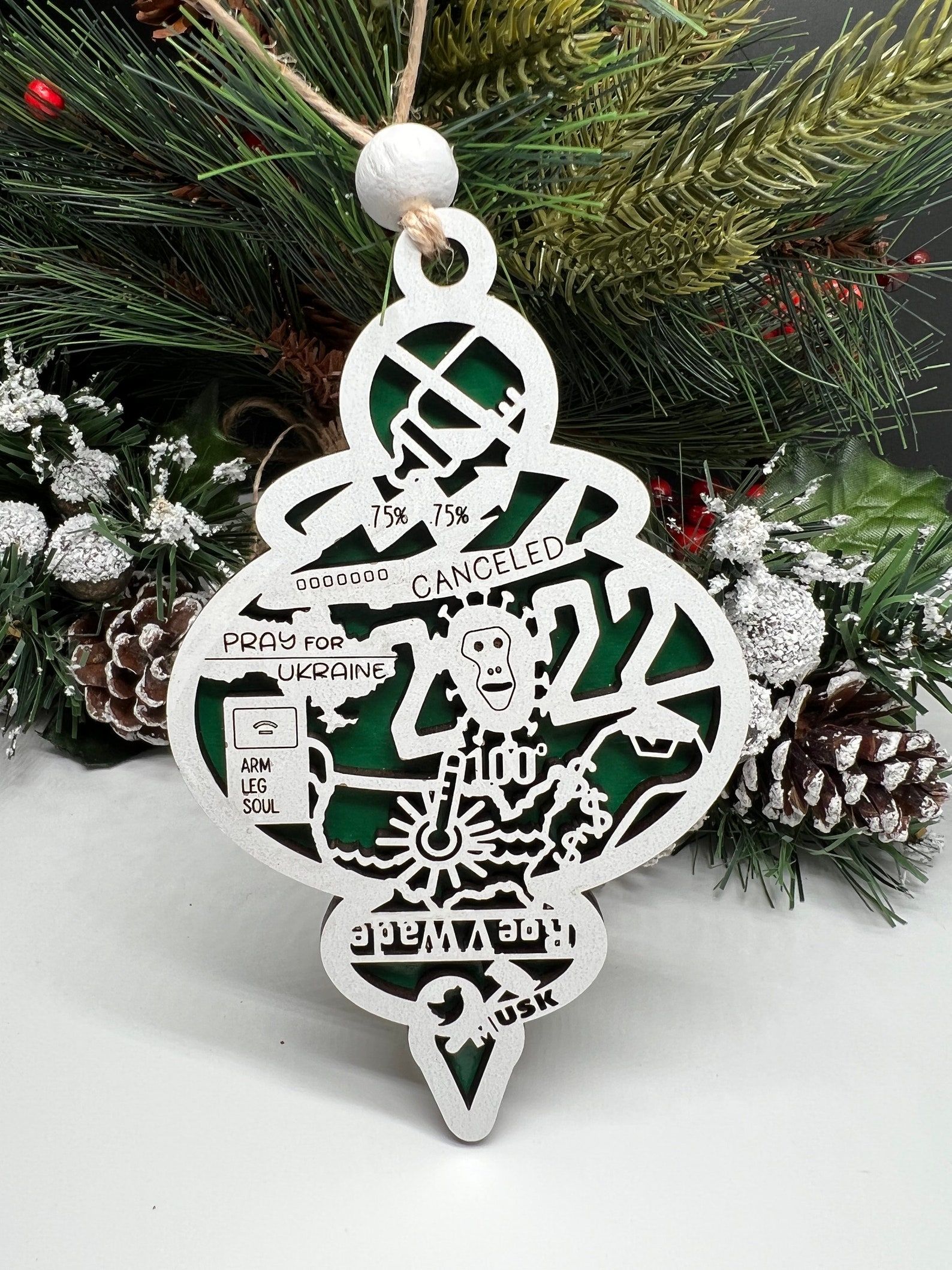 2022 Christmas Ornament 2022 Ornament Year in Review Etsy