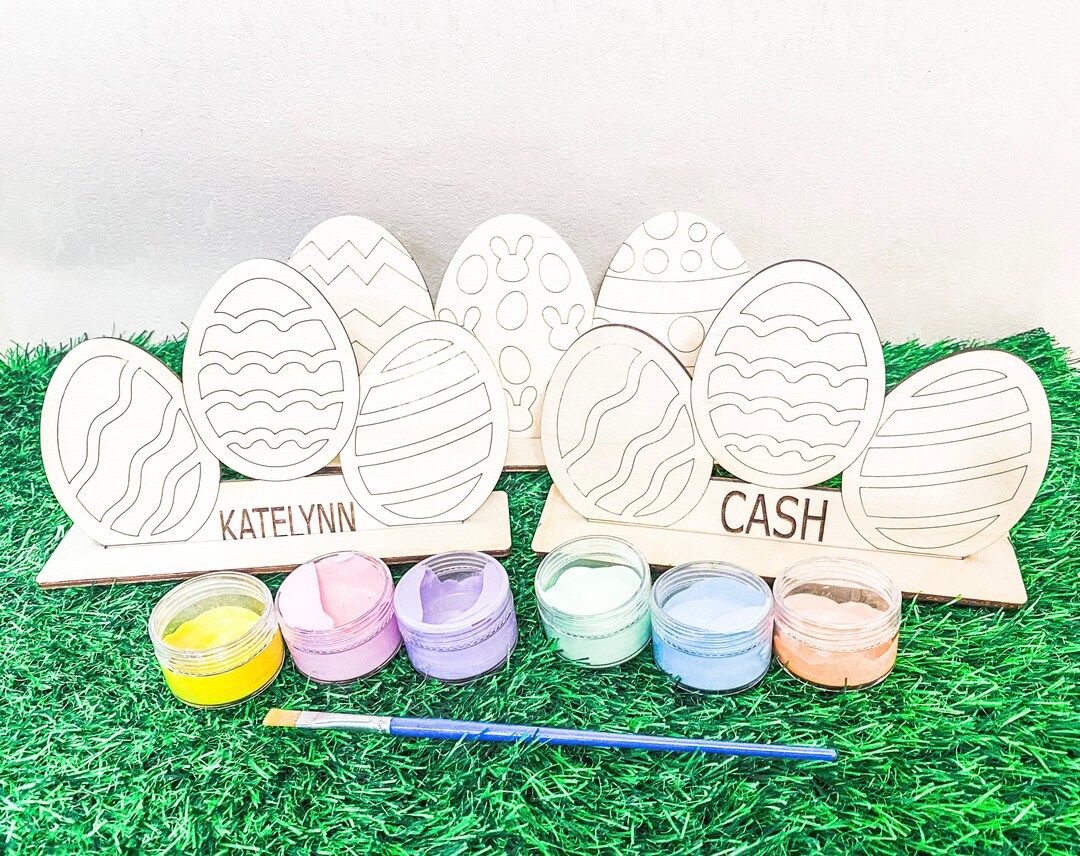 Personalized Easter Egg Paint Set, Custom Easter Paint Kit, Easter Gift Idea, Basket Stuffer