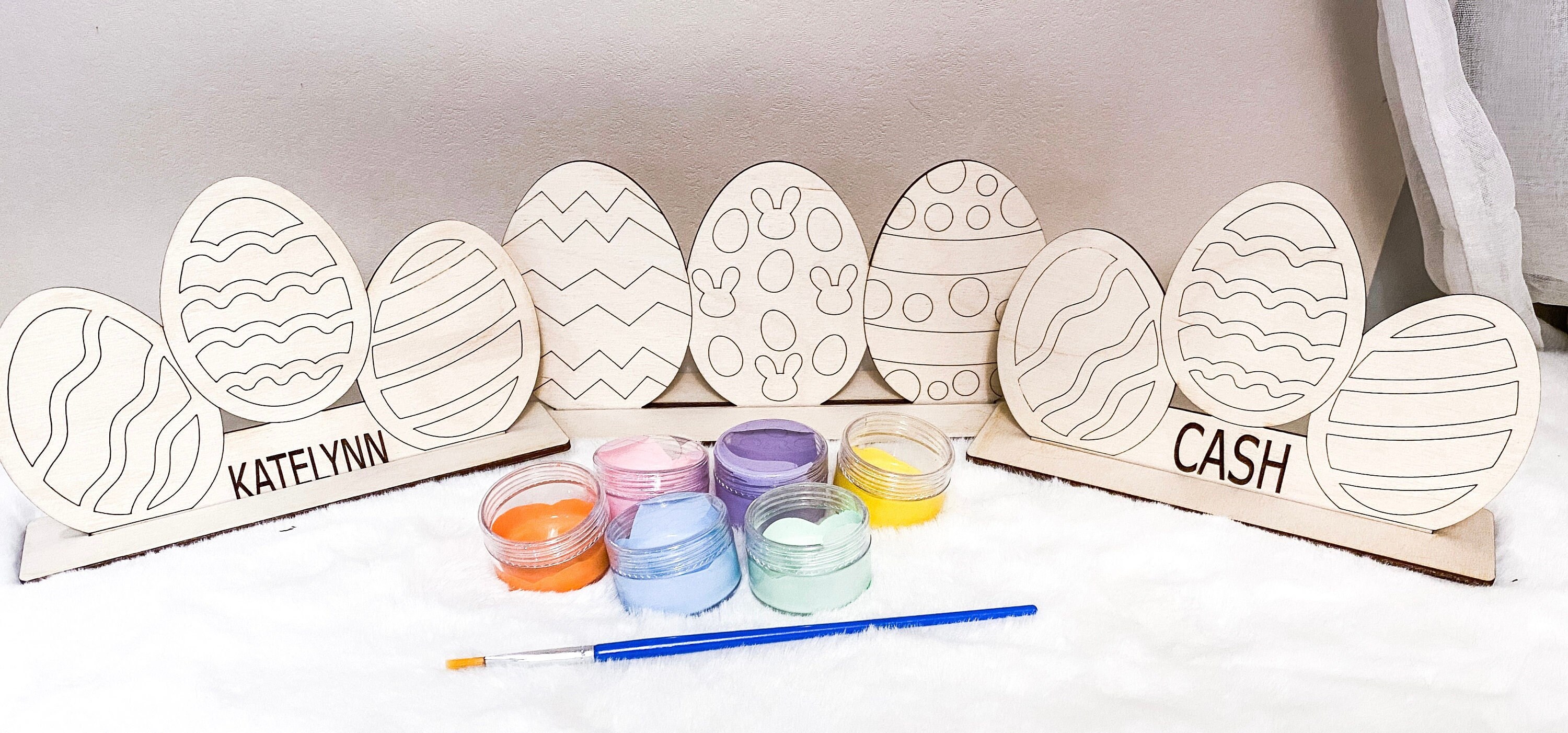 Personalized Easter Egg Paint Set Custom Easter Paint Kit Etsy