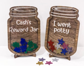 Personalized Kids Reward Jar: Custom Dinosaur Tokens, Teacher Incentive