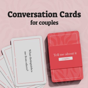 50 Conversation cards couples | Printable date night cards | Communication | Couple questions | Conversation starter | Romantic date night