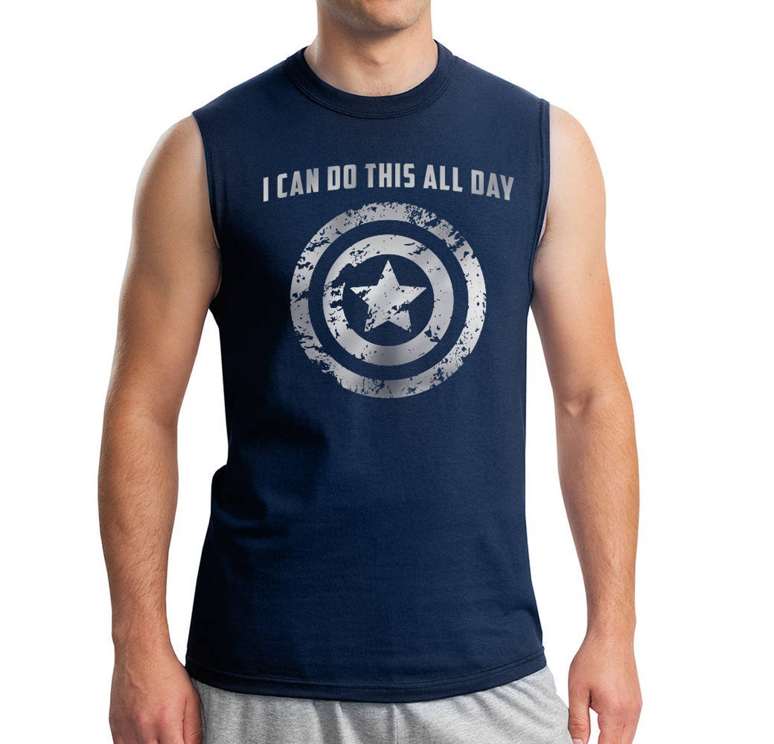 Tank Captain America: I Can Do This All Day Men's Guy - Etsy
