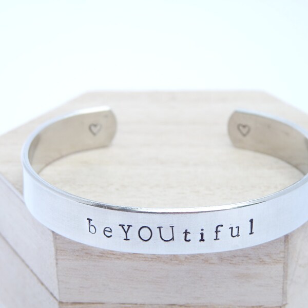 beYOUTtiful INSPIRATION BRACELET For Women Girl Daughter Mother Friend Cuff Bangle Christmas Birthday Gift Jewellery Yoga Inspiration Hope