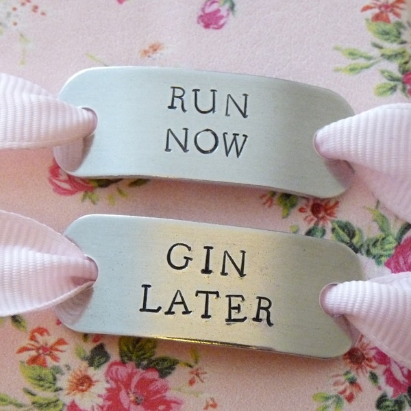 RUN NOW GIN Later Trainer Tags Gin Lover Running Christmas Birthday Gift Inspiration for Friend Wife Sister Customise Your Own Tag- Beer!