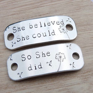 TRAINER TAGS RUNNING Gift Womens Half/ Marathon 5k 10k For Ladies Her Wife Friend Sister Runner Sole Inspiration She believed... celebration