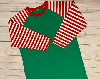 striped raglan shirts
