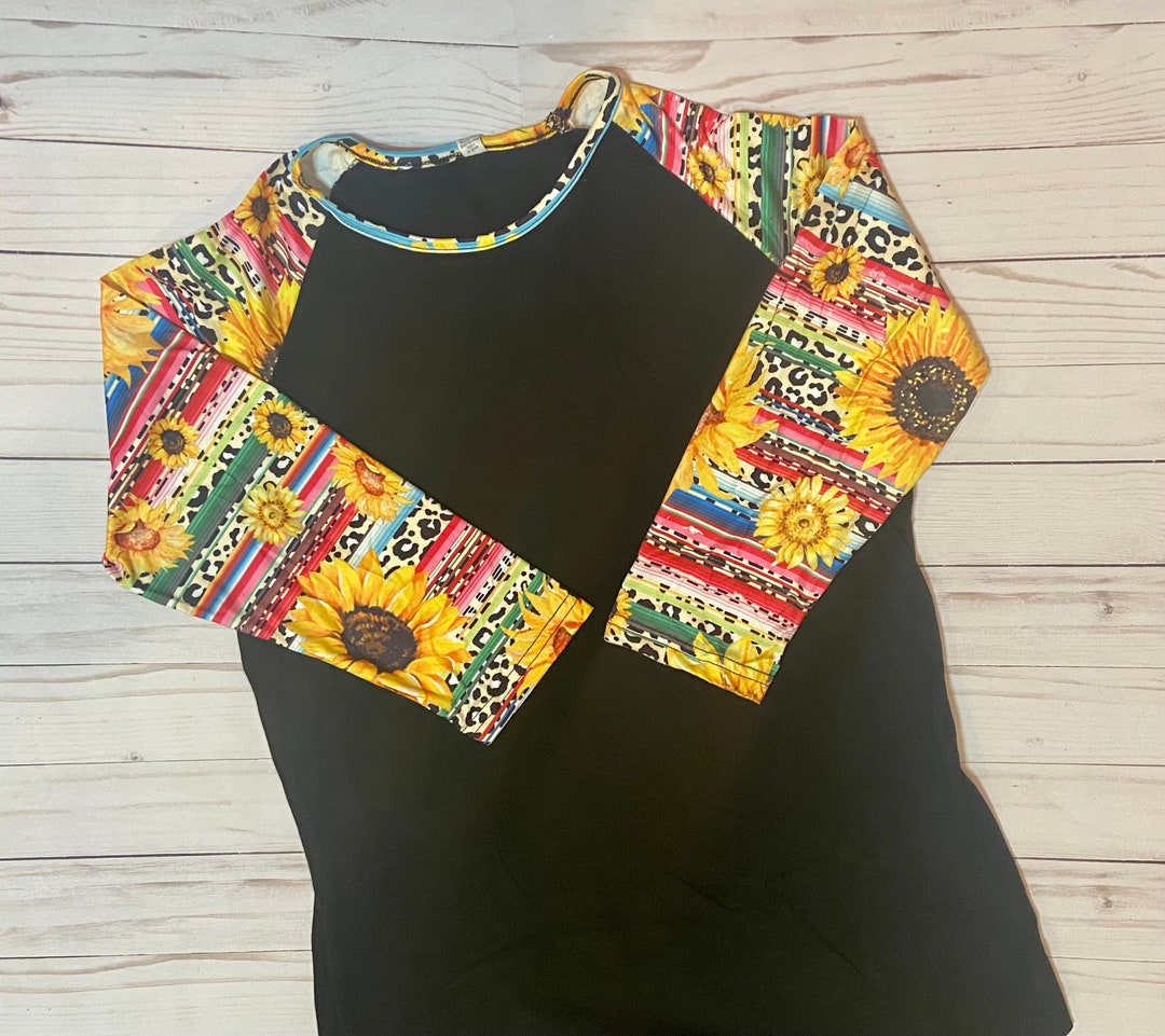 Sunflower Serape Raglan SALE - Etsy