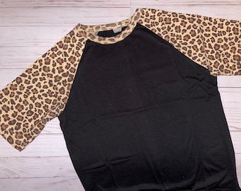 Short Sleeve Leopard Tee