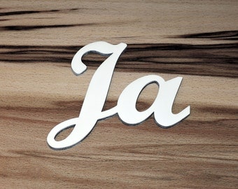 Lettering made of wood - wooden letters - desired text - decorative letters - wooden font 1