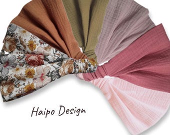 Bandana Musselin Haarband Damen Kopftuch für Kinder und Babys