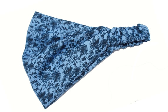 Bandana, headscarf, women, sun protection, children, hairband blue, floral