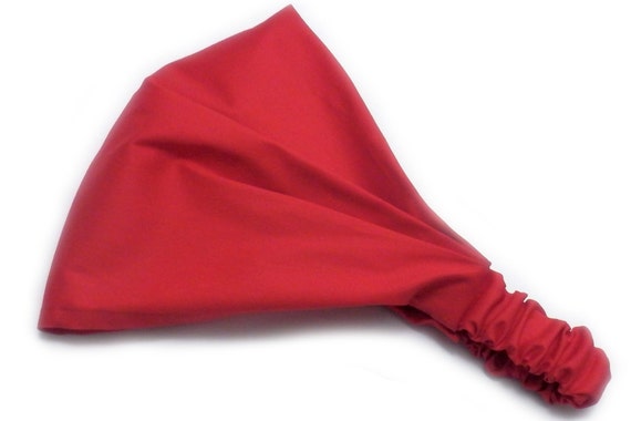 Hairband in red bandana headband sun protection headscarf