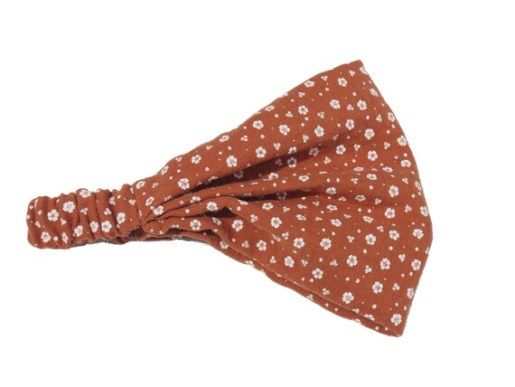 Headscarf Bandana Sun Protection Women Hairband Children Terracotta Floral