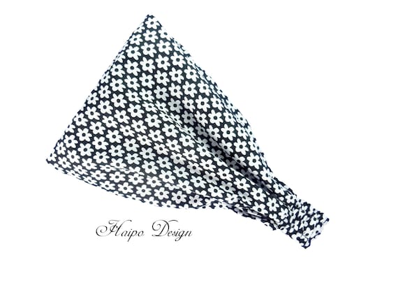 Bandana, women, headscarf, sun protection, hairband, black, floral