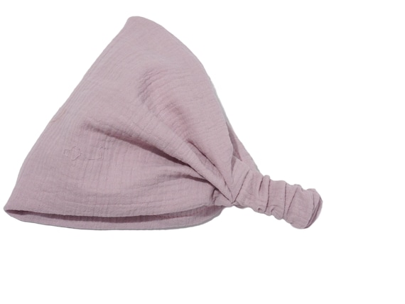 Headscarf bandana sun protection hairband muslin powder pink women children
