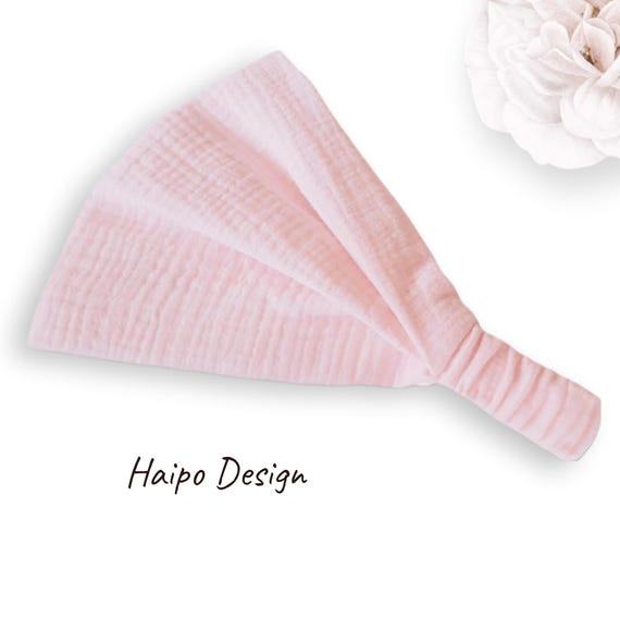Bandana Headscarf Hairband Muslin Pink Sun Protection Women Children