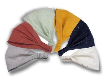 Bandana muslin hairband ladies headscarf sun protection color selection