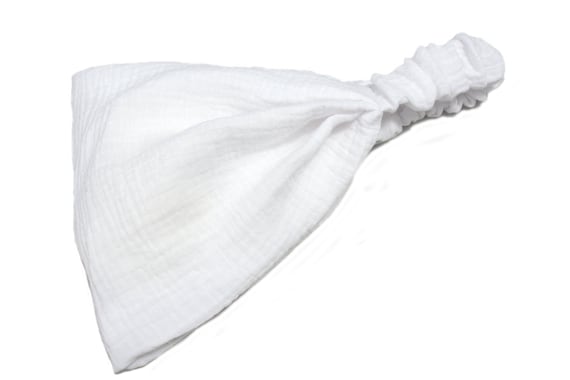 headscarf hairband bandana muslin white