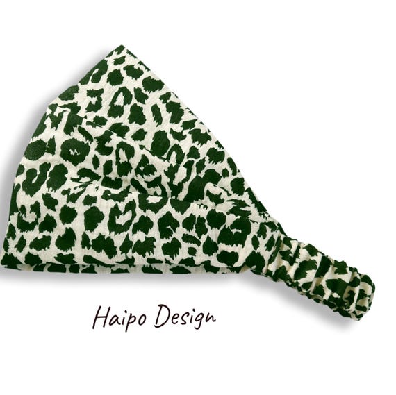 Bandana headscarf muslin leopard print women's hairband children's sun protection
