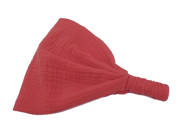 Bandana headscarf muslin red ladies hairband children sun protection