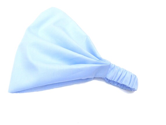 Bandana, Headscarf, Women, Sun Protection, Hairband, Light Blue, Cotton