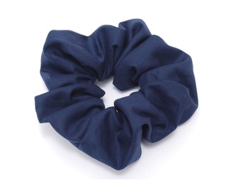 Haargummi Scrunchie Handmade dunkelblau