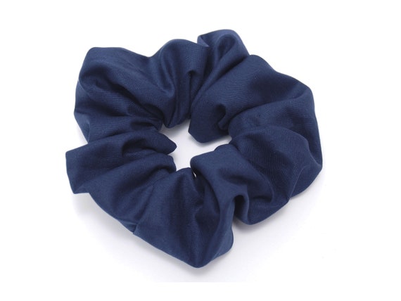 Hair tie Scrunchie Handmade dark blue
