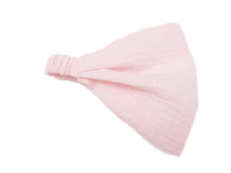 Bandana Kopftuch aus Musselin in 10 Farben, Sonnenschutz für Kinder und Erwachsene Rosa