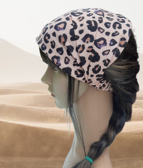 Bandana headscarf muslin leopard print women's hairband children sun protection