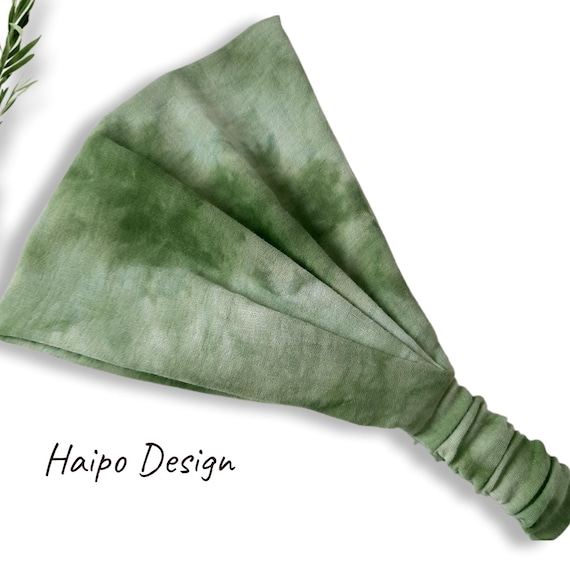 Bandana Batik, headscarf made of muslin in green, sun protection for children and adults