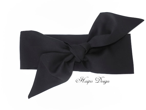 Rockabilly hairband black 50s