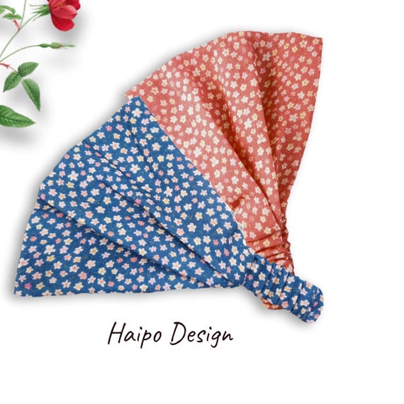 Bandana Muslin Headscarf Women's Hairband Children's Sun Protection Small Flowers