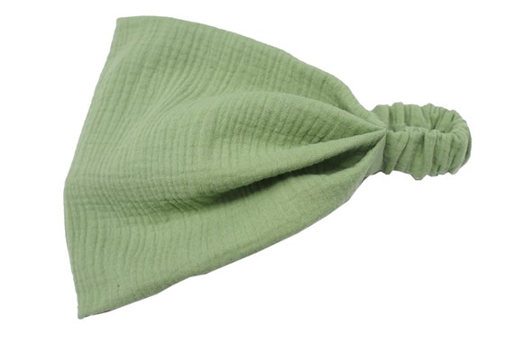 headscarf hairband bandana muslin grass green