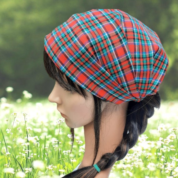 Bandana headscarf tartan women's headband children's sun protection tartan check