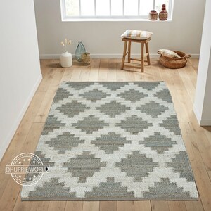 4x6 Feet Natural Jute Area Rug, Boho Rug, Textured Jute Rug, Handmade Rug, Home Decor Rug, Natural Fiber Rug, Chunky Handwoven Rug