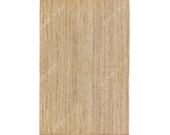 Alfombra de yute de 8 x 10 pulgadas, alfombra de yute natural, alfombra de yute bohemia, alfombra de yute bohemia, alfombra de sala de estar, alfombra de exterior